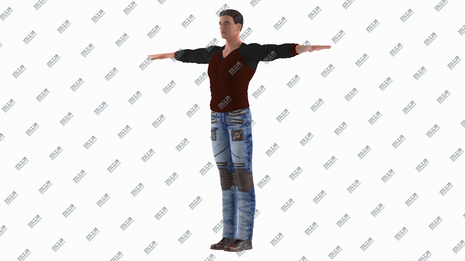 images/goods_img/202104093/Man in Casual Style Wear T-Pose model/2.jpg